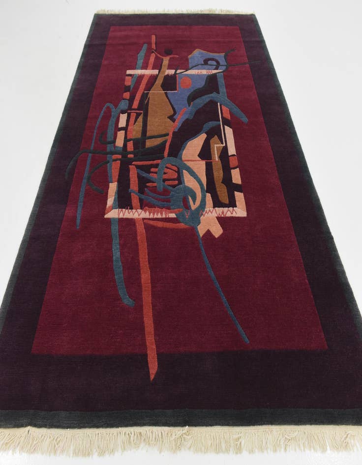 Detail image of 6' 6 x 9' 9 Hand Knotted Nepal Wool Rug