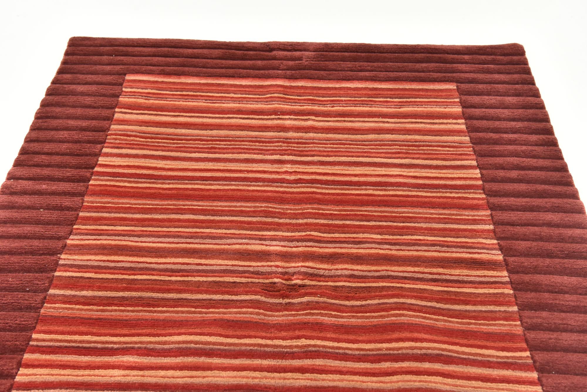 4' 8 x 6' 5 Hand Knotted Nepal Wool Rug