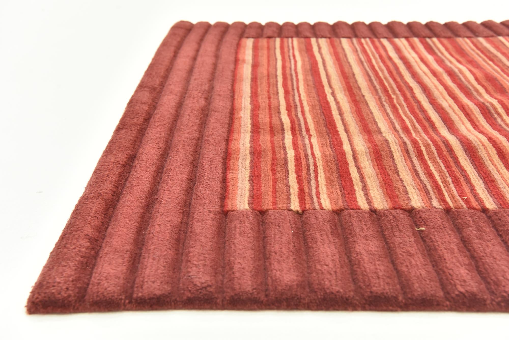 4' 8 x 6' 5 Hand Knotted Nepal Wool Rug
