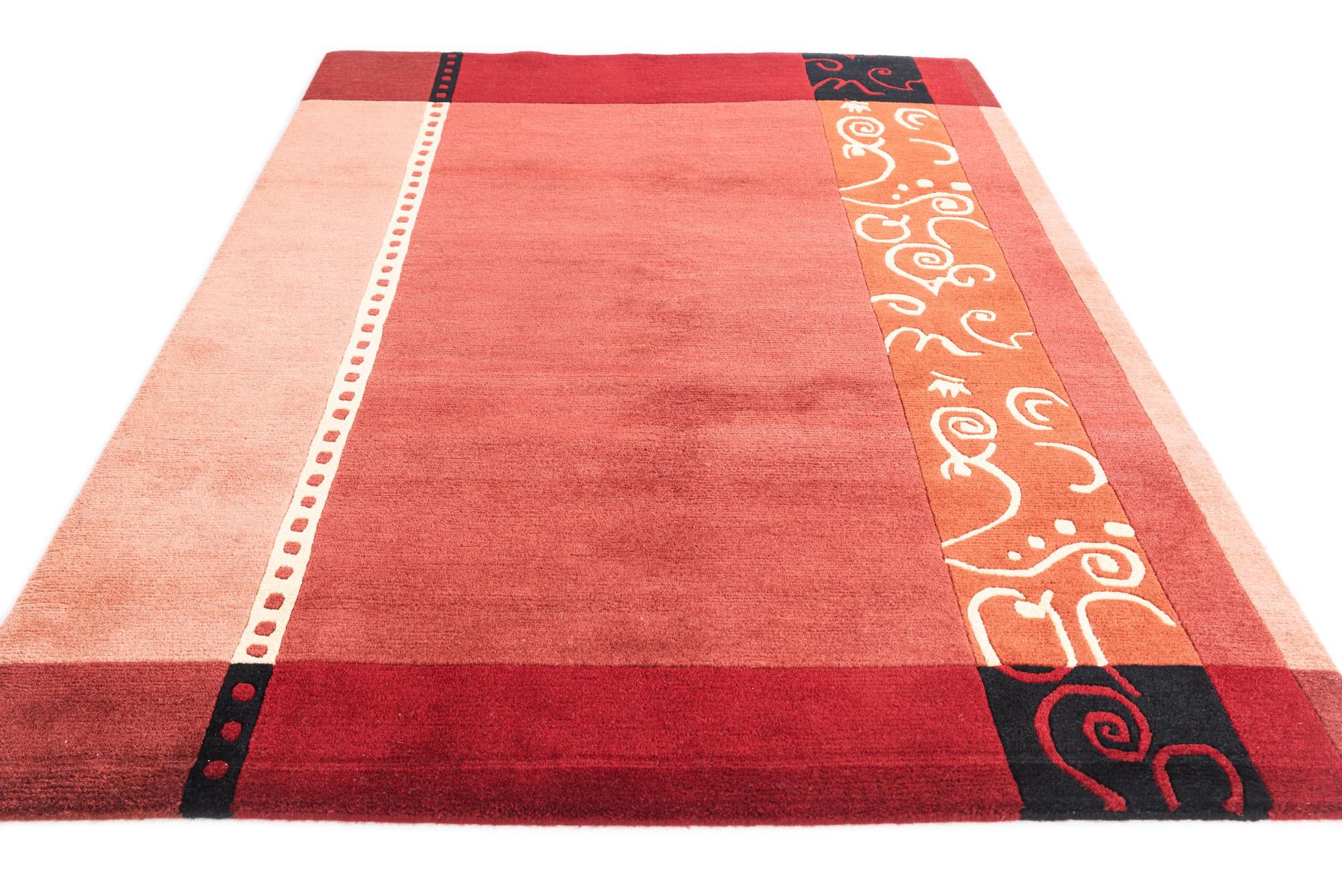 4' 9 x 6' 6 Hand Knotted Nepal Wool Rug