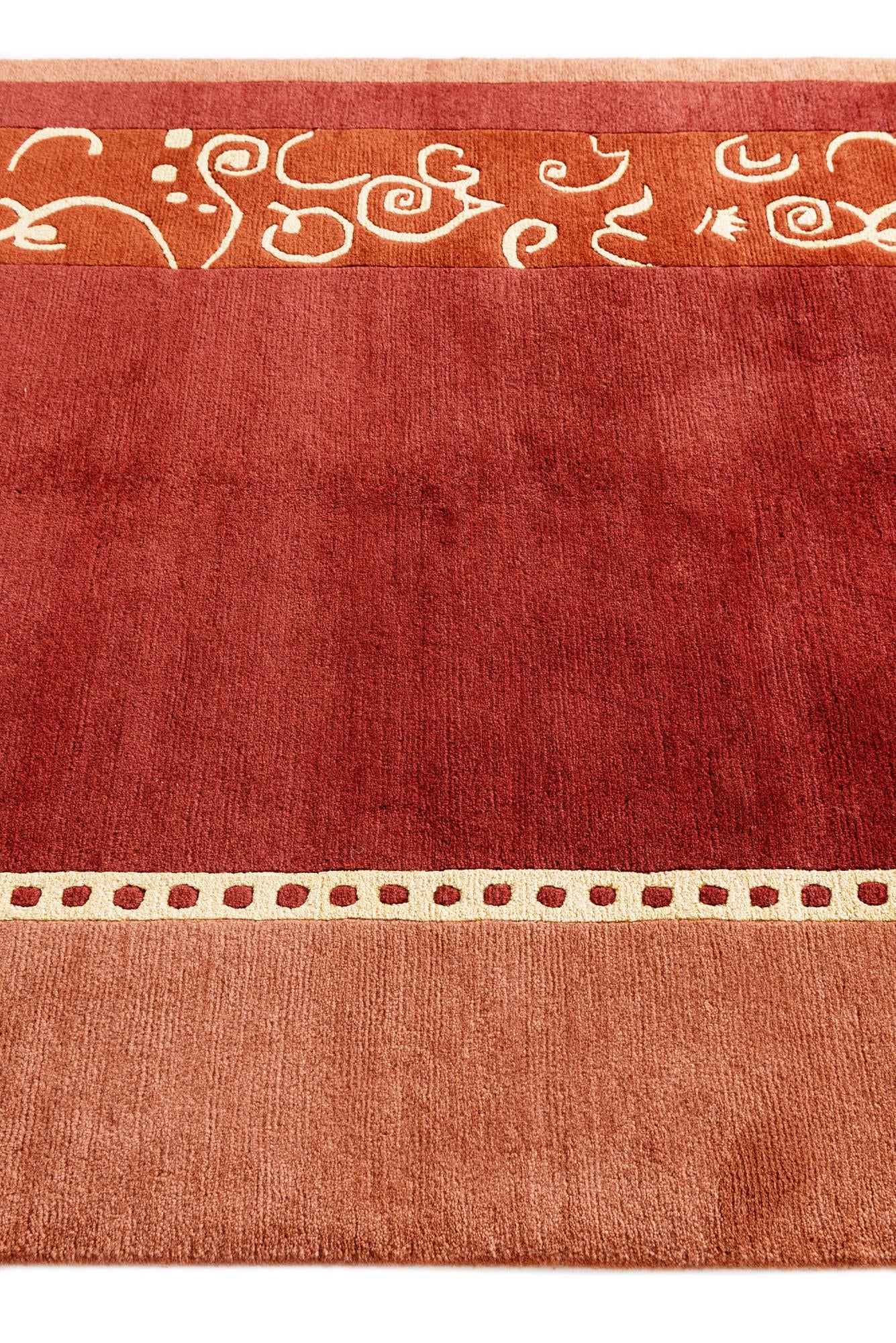 4' 9 x 6' 6 Hand Knotted Nepal Wool Rug