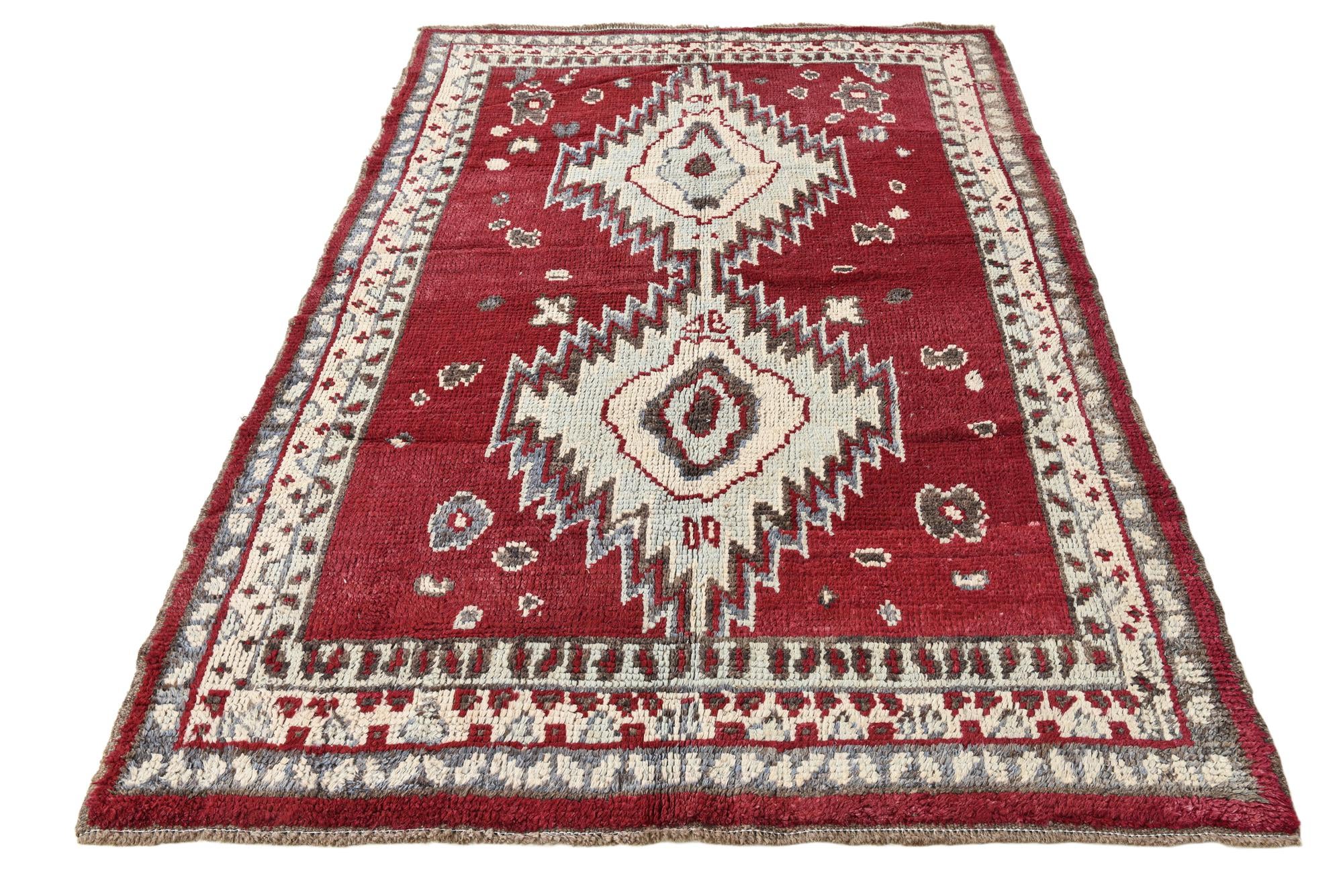 5' 2 x 7' 7 Hand Knotted Oushak Wool Rug