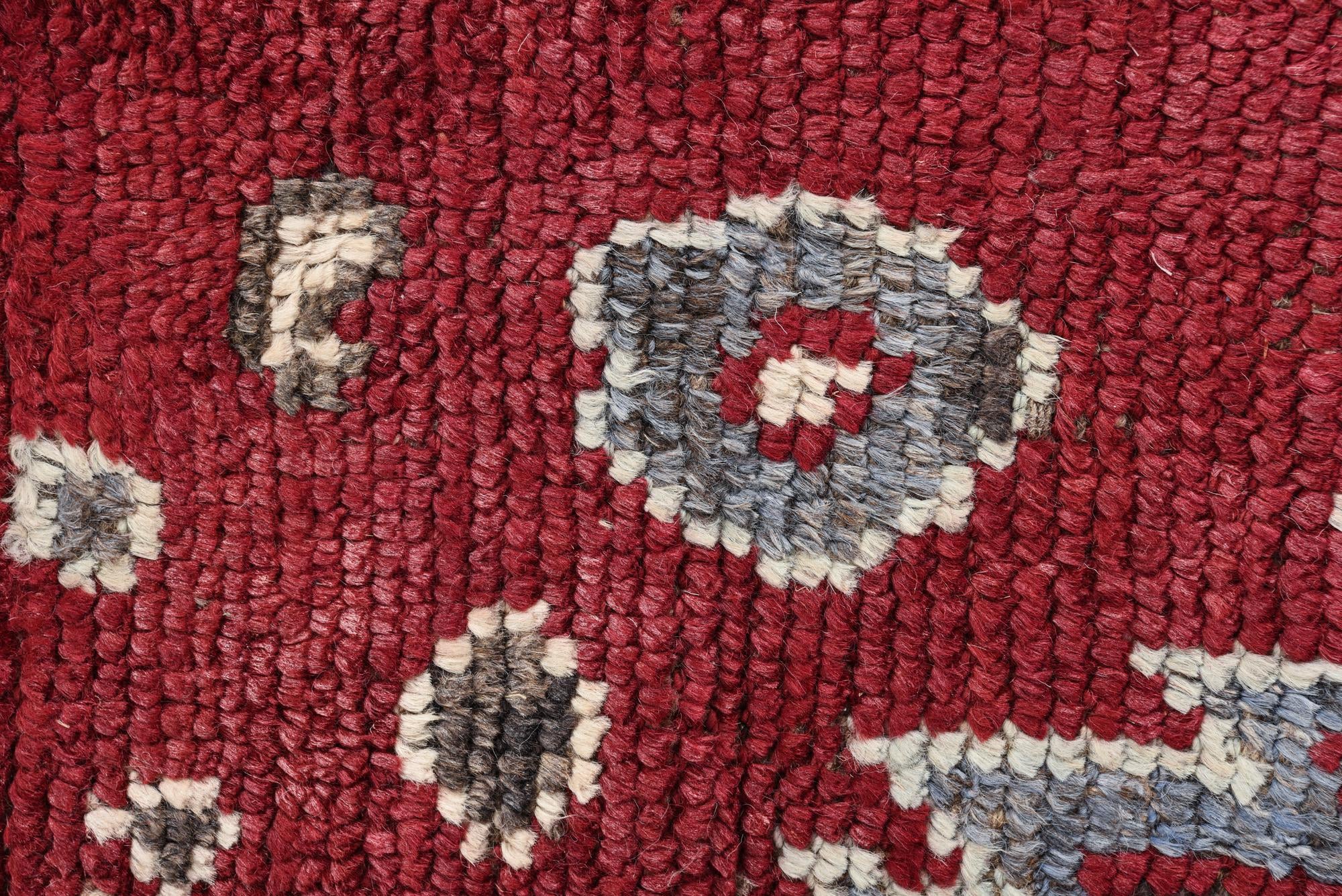 5' 2 x 7' 7 Hand Knotted Oushak Wool Rug