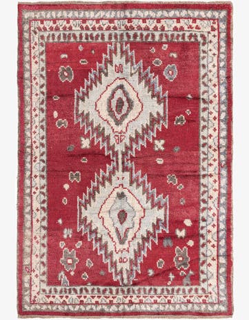 5' 2 x 7' 7 Hand Knotted Oushak Wool Rug