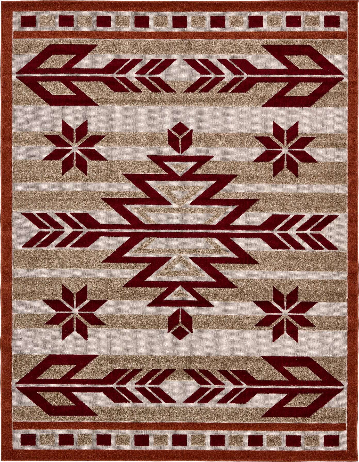 7' x 10' Easy-Clean Modern Indoor / Outdoor Rug