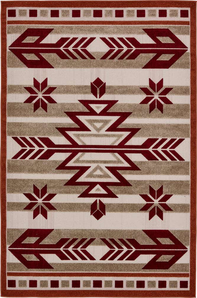 6' x 9' Easy-Clean Modern Indoor / Outdoor Rug