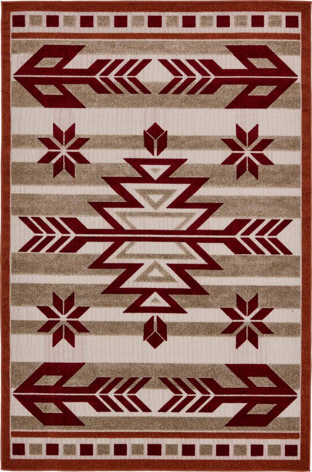 Detail image of 6' x 9' Easy-Clean Modern Indoor / Outdoor Rug