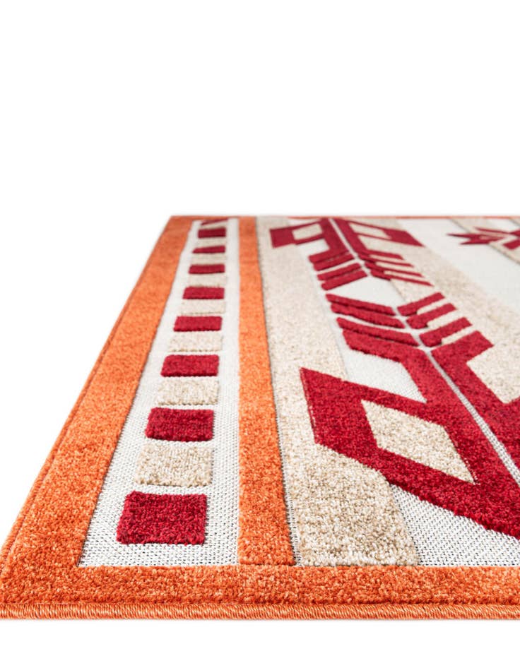 Detail image of 8' x 10'  Washable Modern Indoor / Outdoor Rug