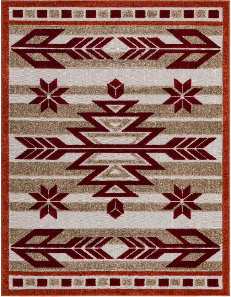 Detail image of 5' x 8' Easy-Clean Modern Indoor / Outdoor Rug