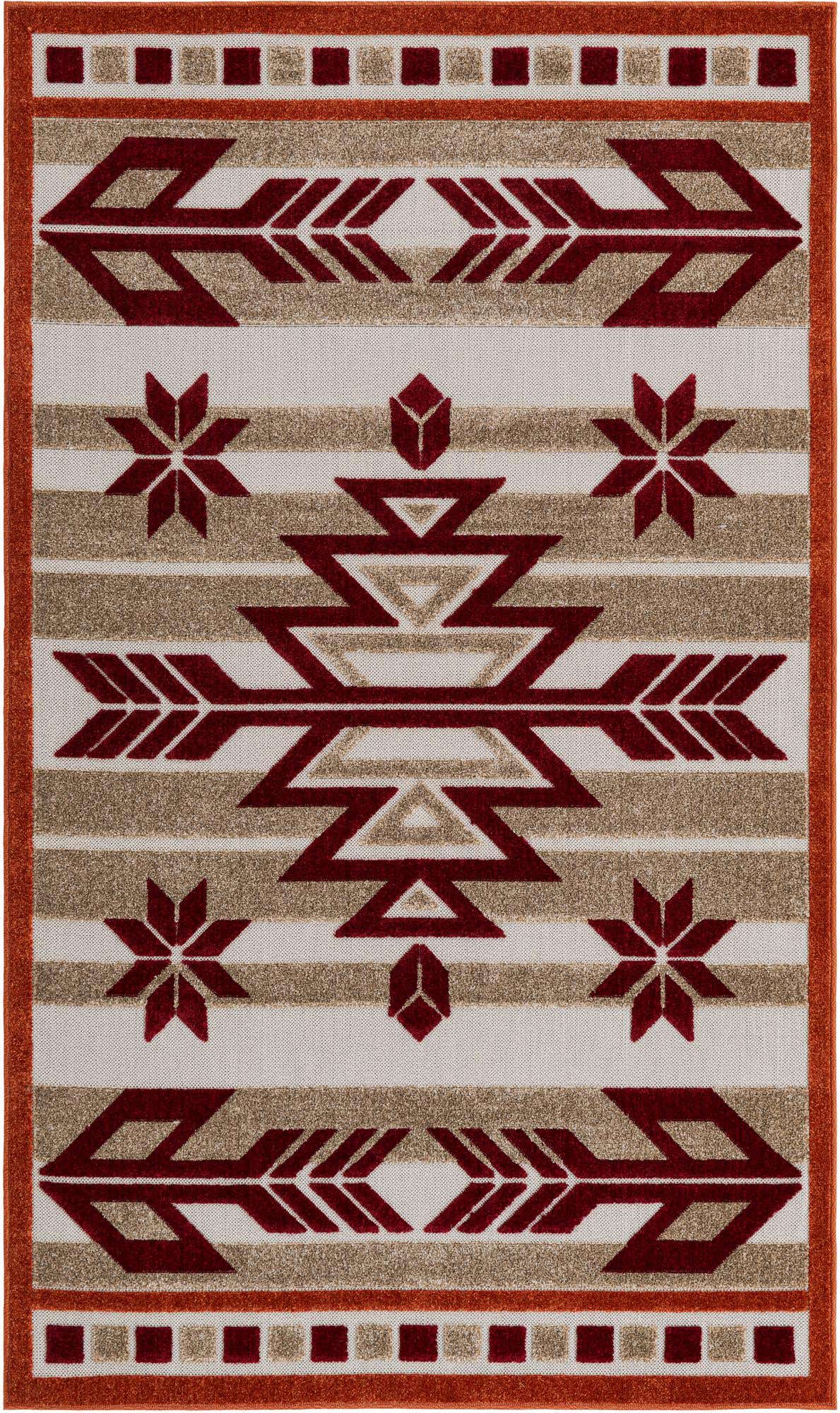5' x 8' Easy-Clean Modern Indoor / Outdoor Rug