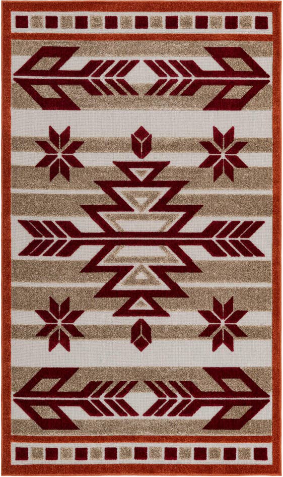 Detail image of 5' x 8' Easy-Clean Modern Indoor / Outdoor Rug