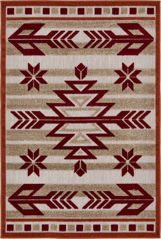 4' x 6' Easy-Clean Modern Indoor / Outdoor Rug