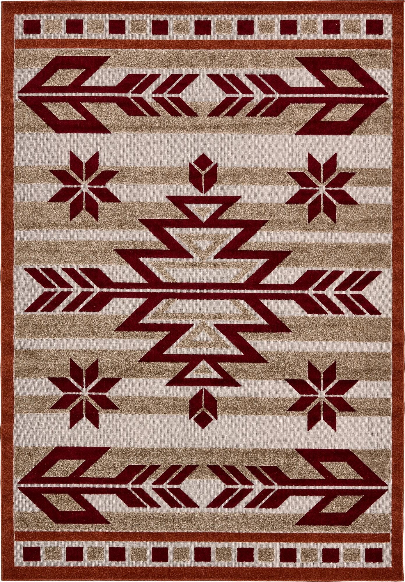 7' x 10'  Washable Modern Indoor / Outdoor Rug