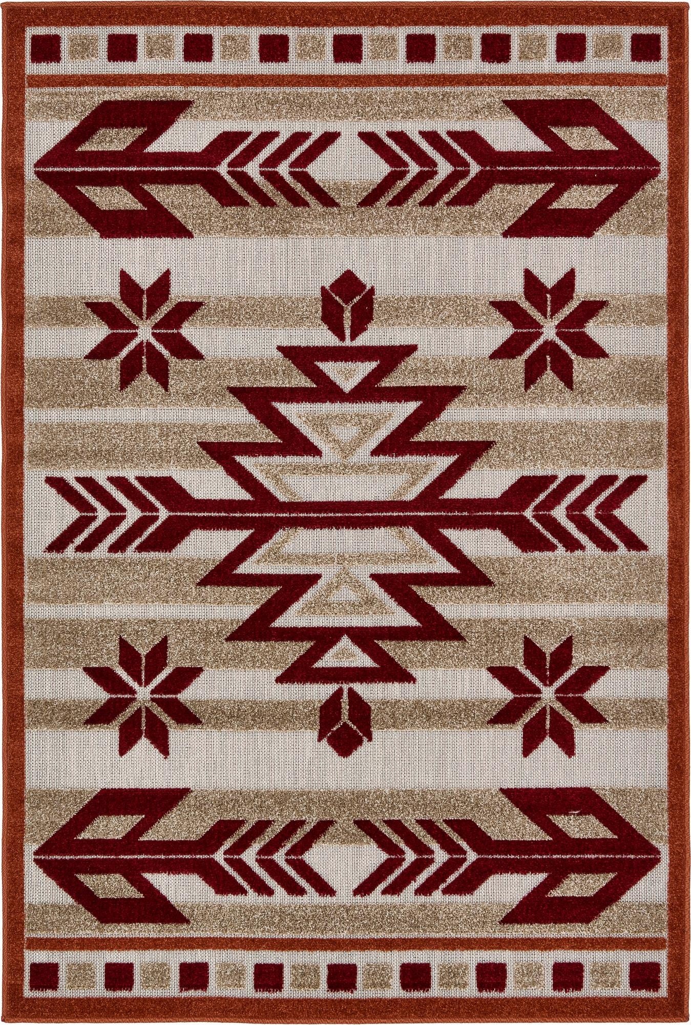 4' x 6'  Washable Modern Indoor / Outdoor Rug