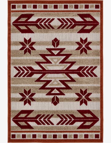 4' x 6' Easy-Clean Modern Indoor / Outdoor Rug