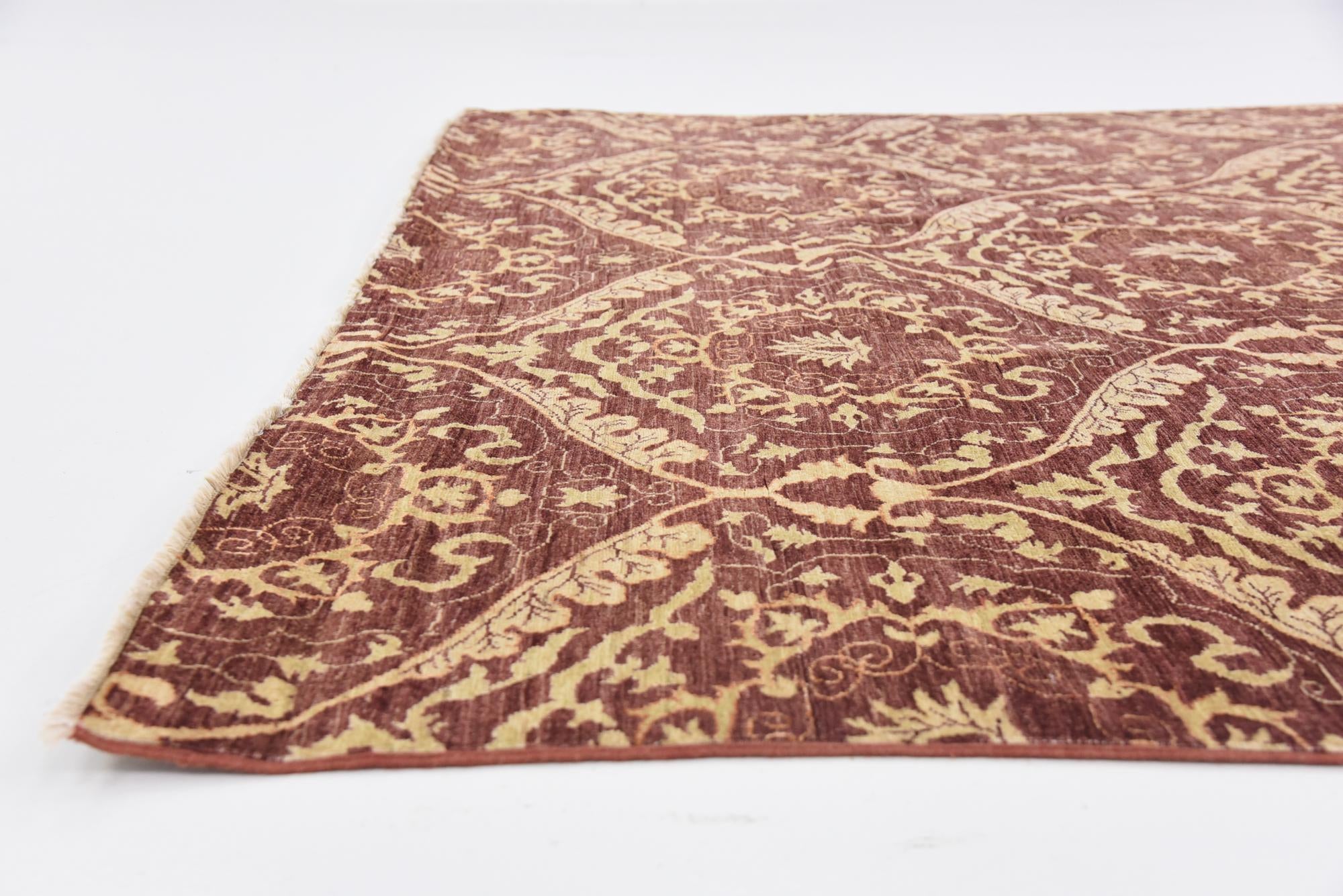 6' 11 x 9' 5 Hand Knotted Peshawar Ziegler Oriental Rug