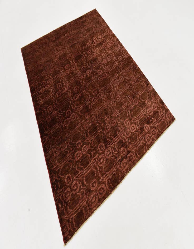 Detail image of 4' 10 x 6' 2 Hand Knotted Peshawar Ziegler Rug