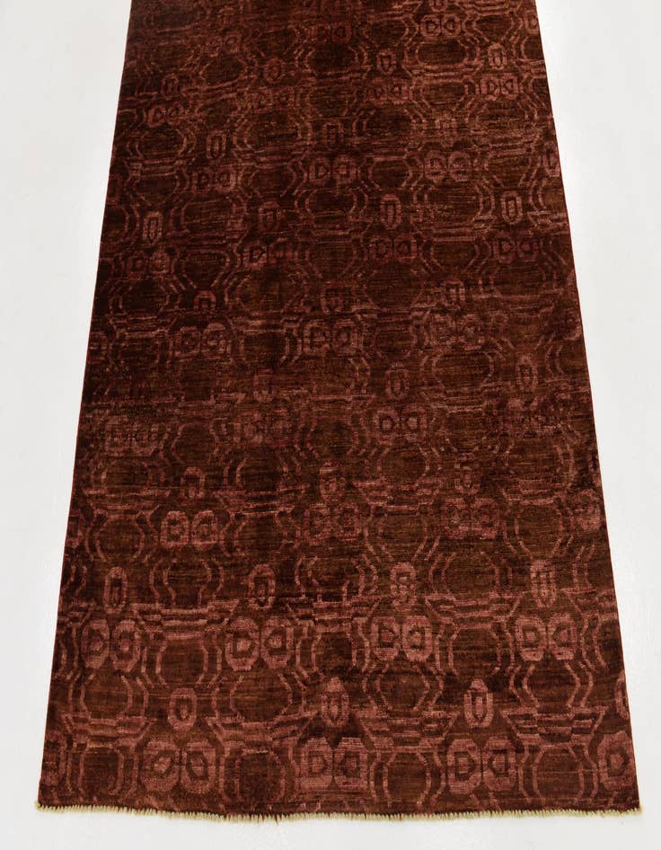 Detail image of 4' 10 x 6' 2 Hand Knotted Peshawar Ziegler Rug