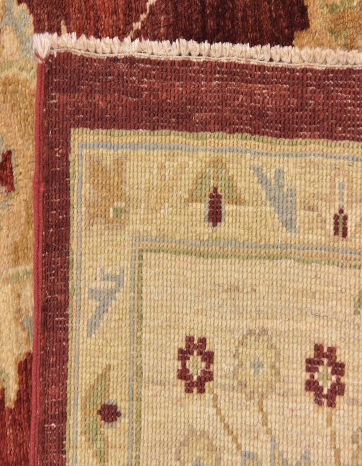 Detail image of 6' x 8' 4  Hand Knotted Peshawar Ziegler Rug