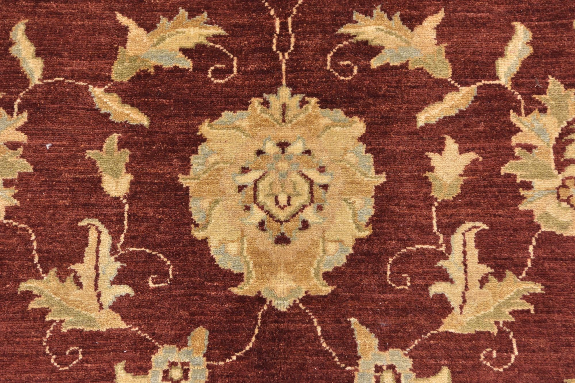 6' x 8' 4 Hand Knotted Peshawar Ziegler Rug
