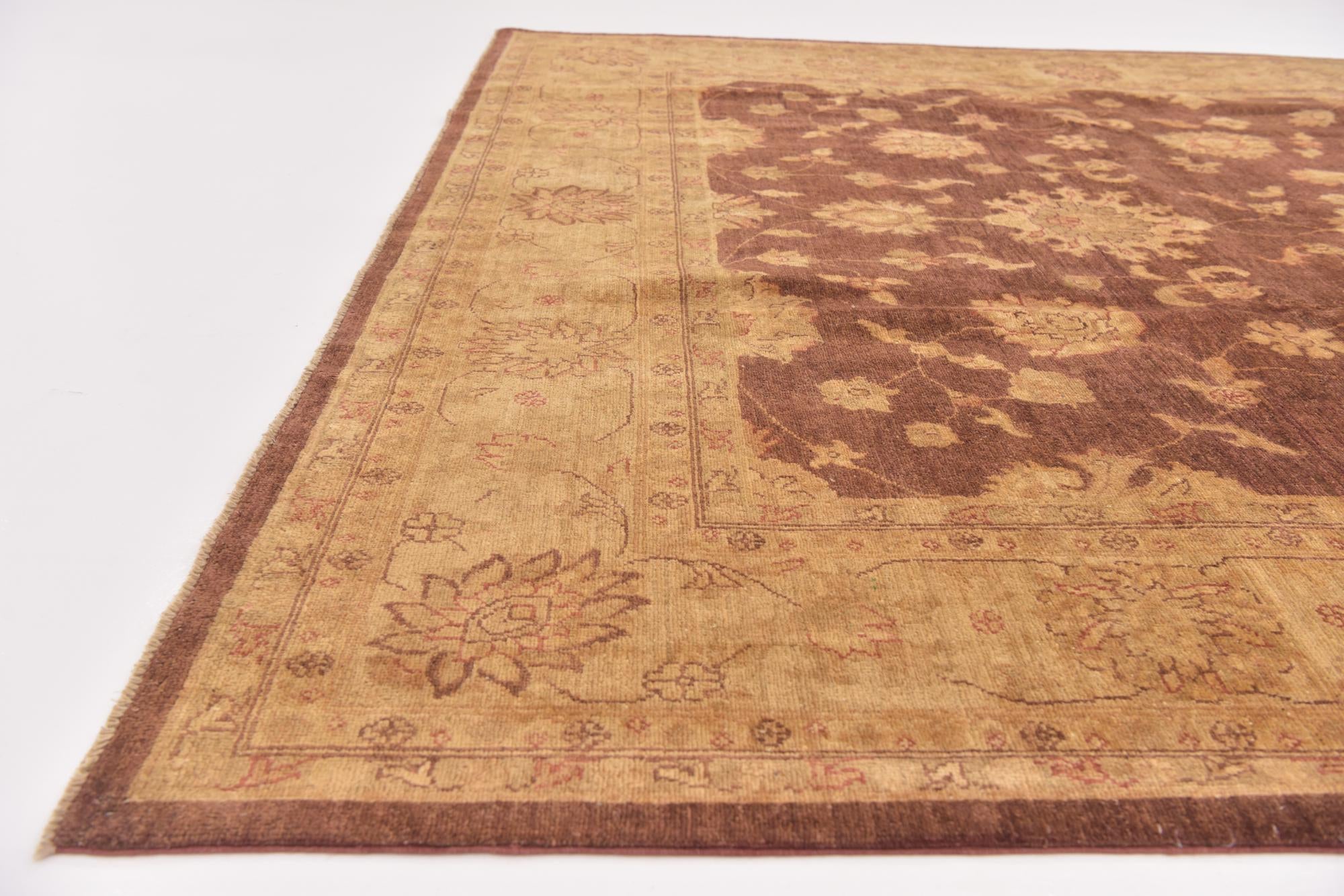 8' 2 x 12' 2 Hand Knotted Peshawar Ziegler Rug