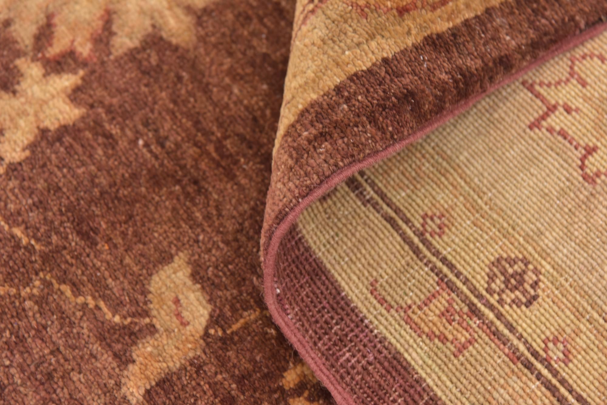8' 2 x 12' 2 Hand Knotted Peshawar Ziegler Rug