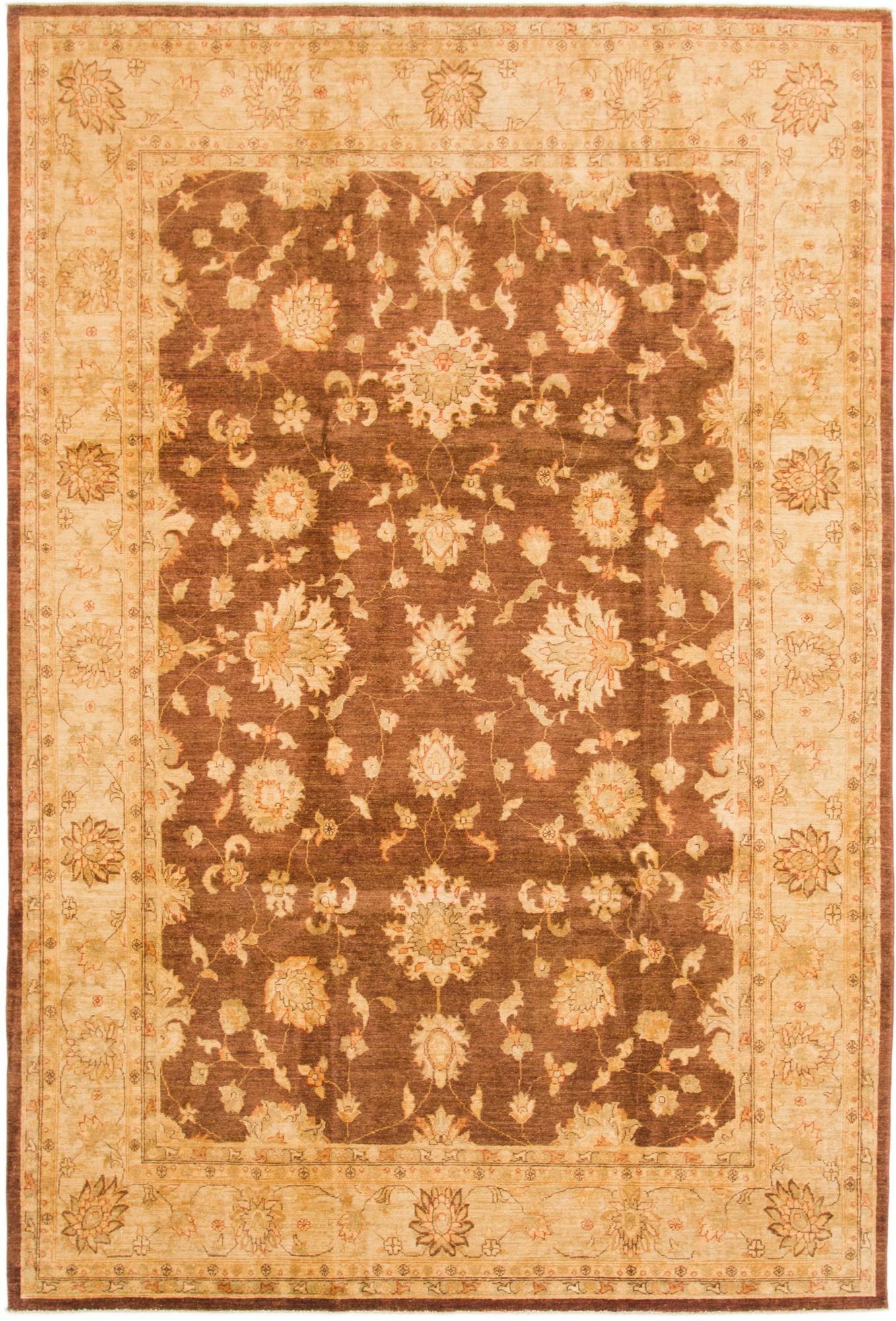 8' 2 x 12' 2 Hand Knotted Peshawar Ziegler Rug