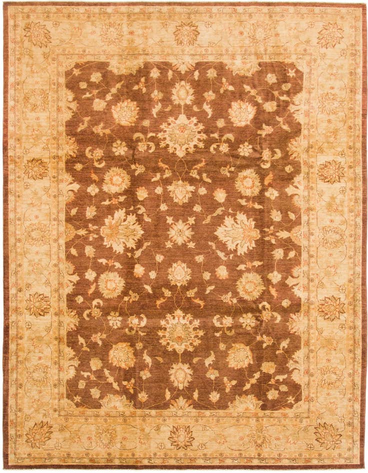 Detail image of 8' 2 x 12' 2 Hand Knotted Peshawar Ziegler Rug