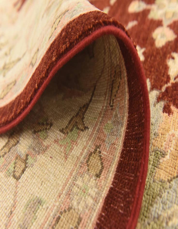 Detail image of 6' 6 x 9' 7  Hand Knotted Peshawar Ziegler Rug