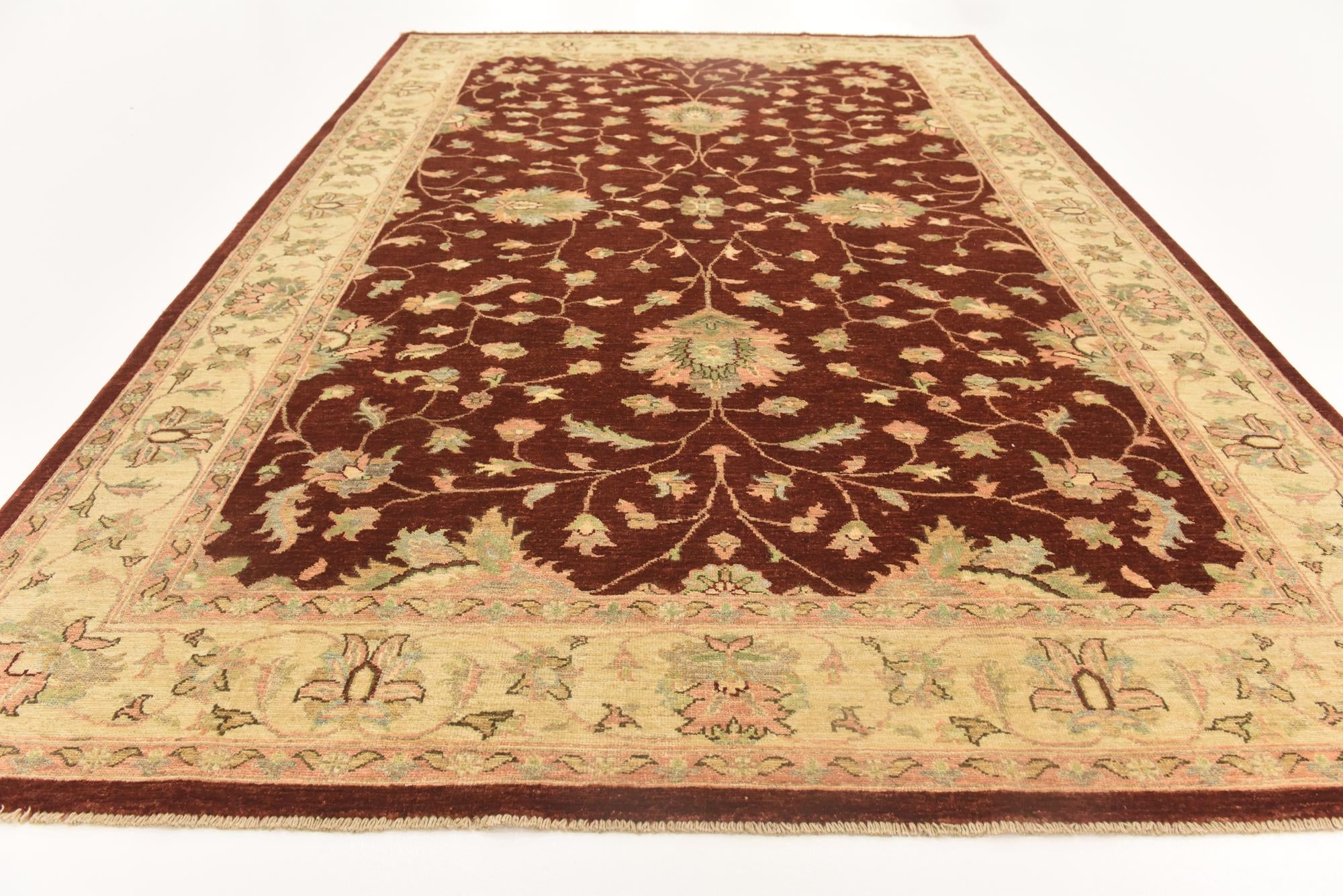 200cm x 290cm Hand Knotted Peshawar Ziegler Rug