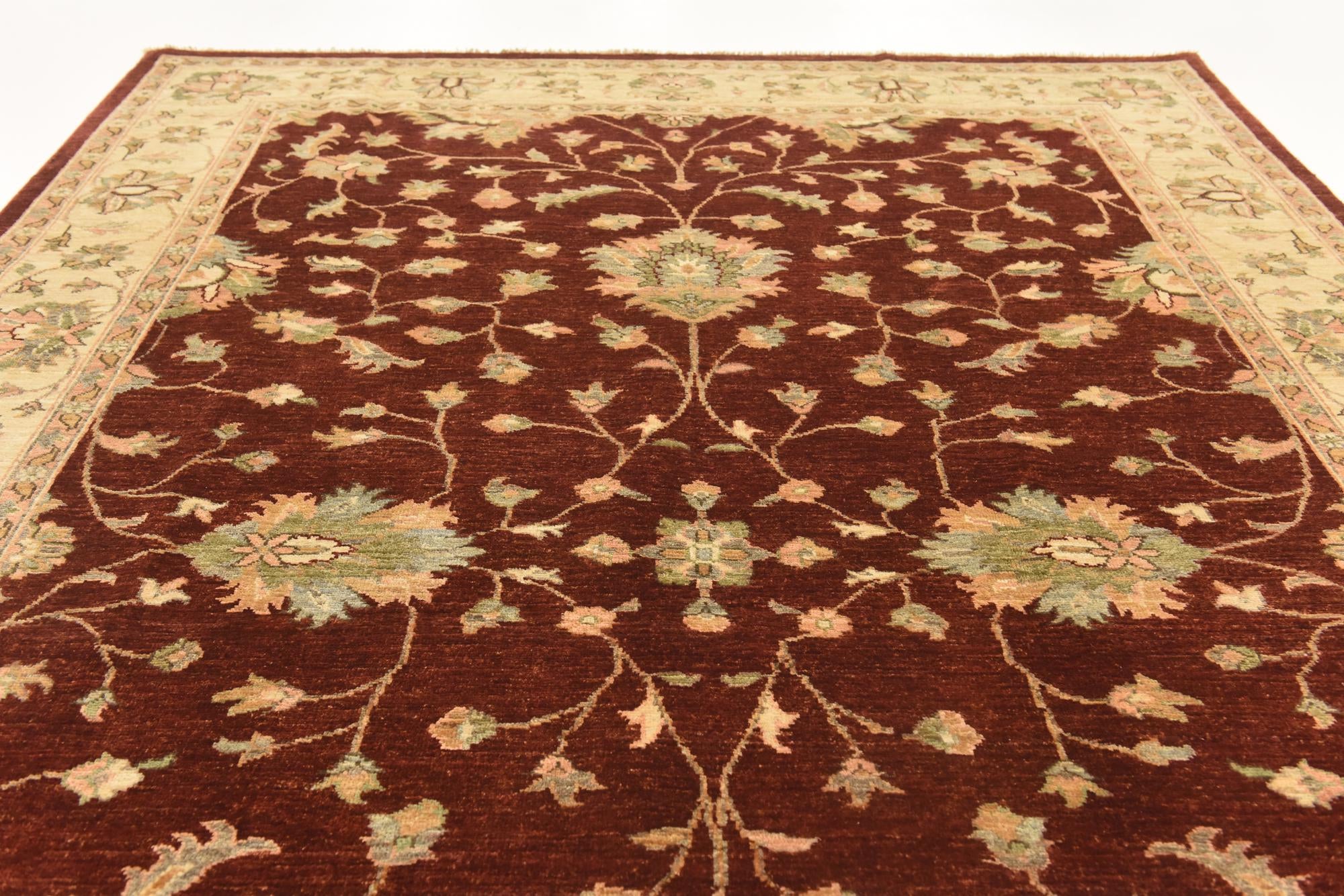 200cm x 290cm Hand Knotted Peshawar Ziegler Rug