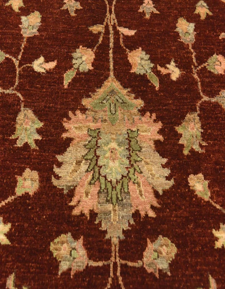Detail image of 6' 6 x 9' 7  Hand Knotted Peshawar Ziegler Rug