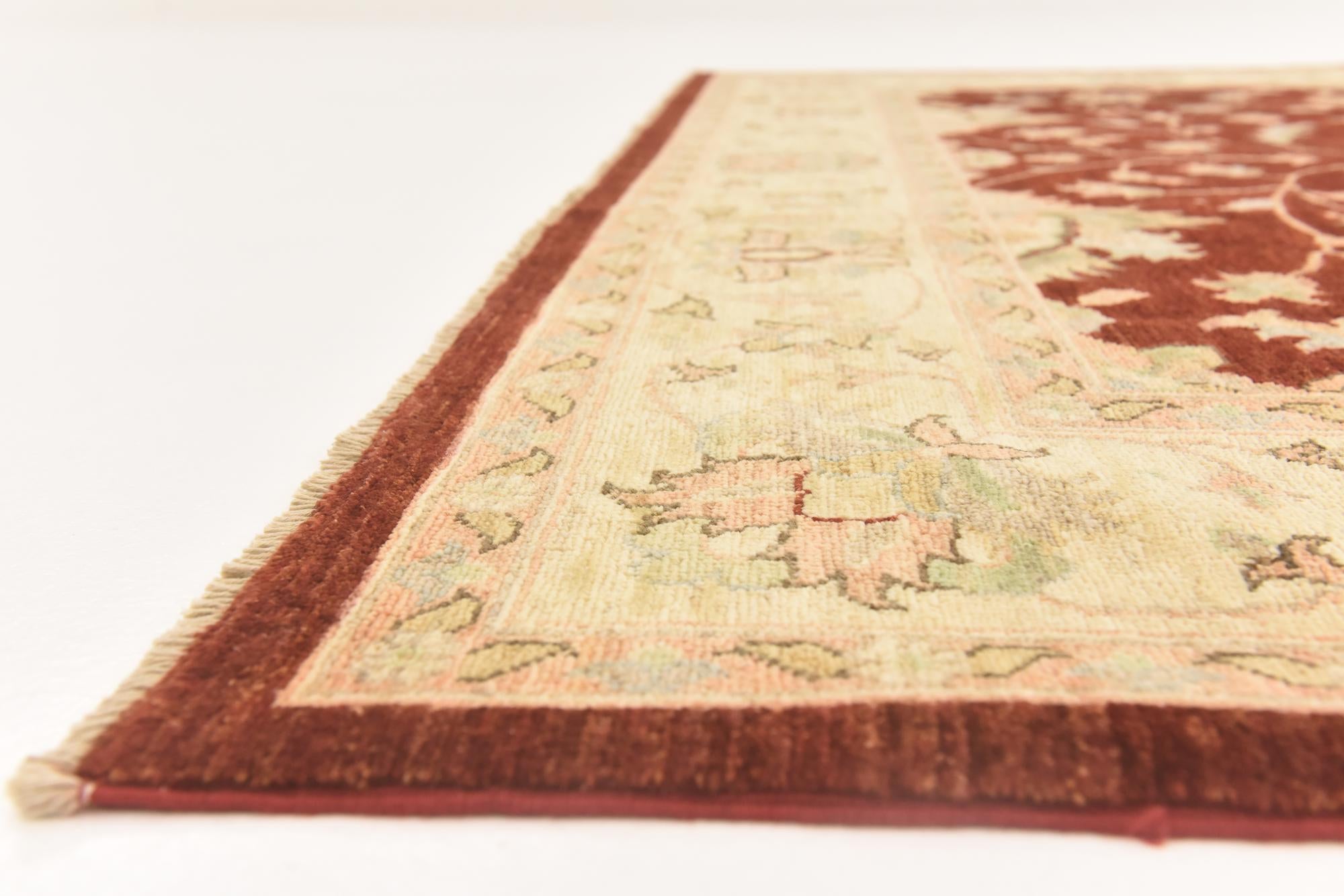 200cm x 290cm Hand Knotted Peshawar Ziegler Rug