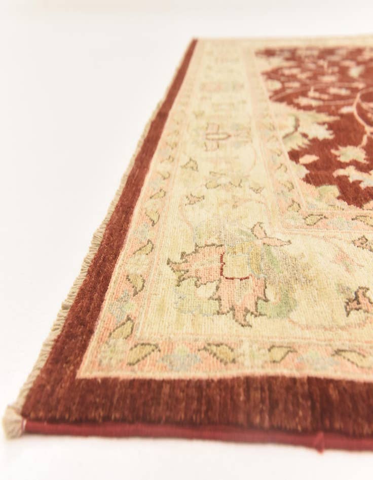Detail image of 6' 6 x 9' 7  Hand Knotted Peshawar Ziegler Rug