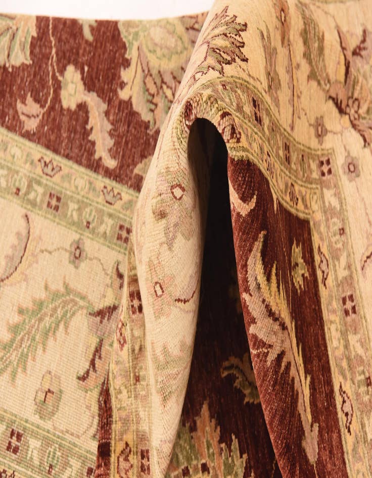 Detail image of 8' x 10' 11  Hand Knotted Peshawar Ziegler Rug