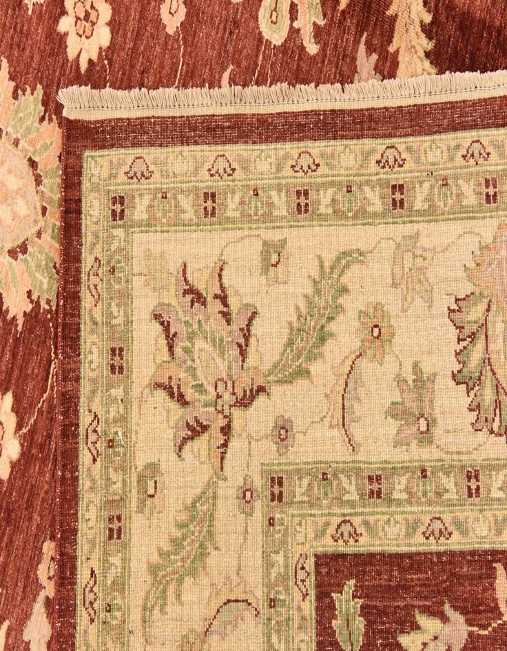 Detail image of 8' x 10' 11  Hand Knotted Peshawar Ziegler Rug