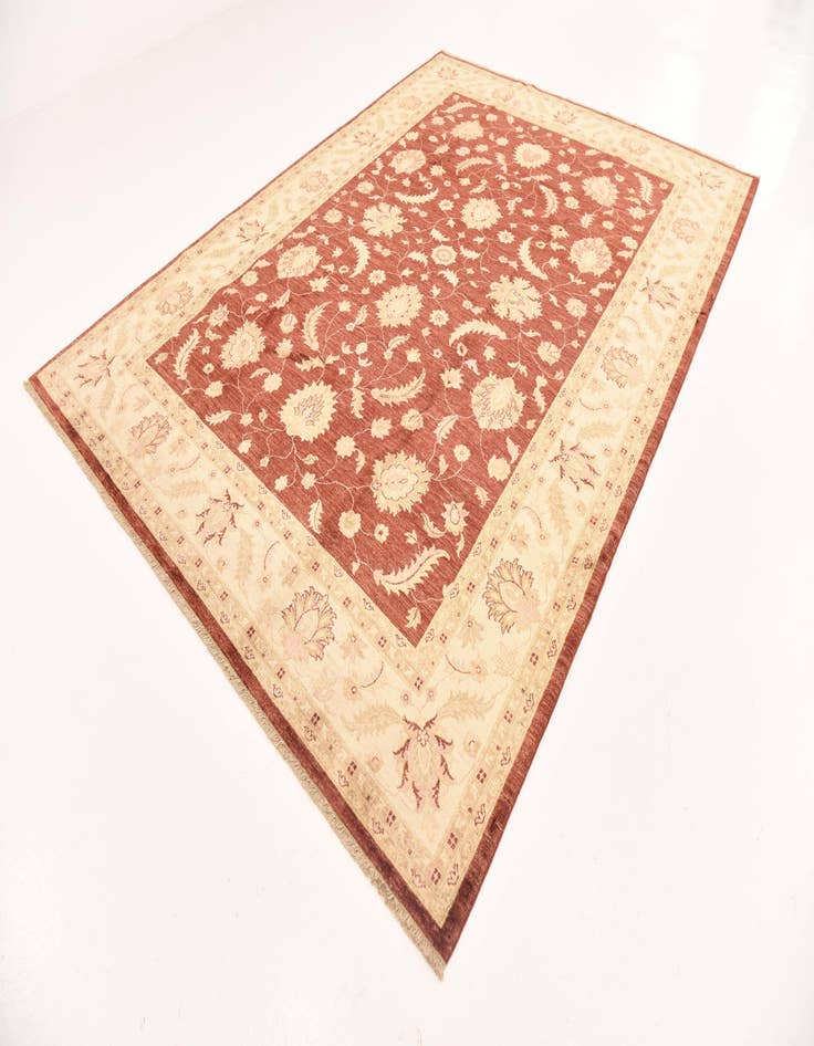 Detail image of 8' x 10' 11  Hand Knotted Peshawar Ziegler Rug