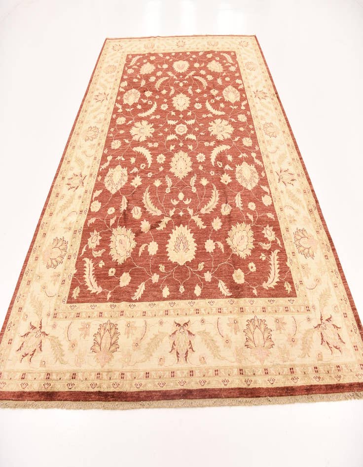 Detail image of 8' x 10' 11  Hand Knotted Peshawar Ziegler Rug