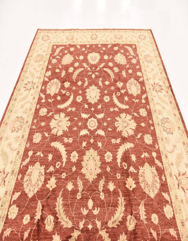 Detail image of 8' x 10' 11  Hand Knotted Peshawar Ziegler Rug