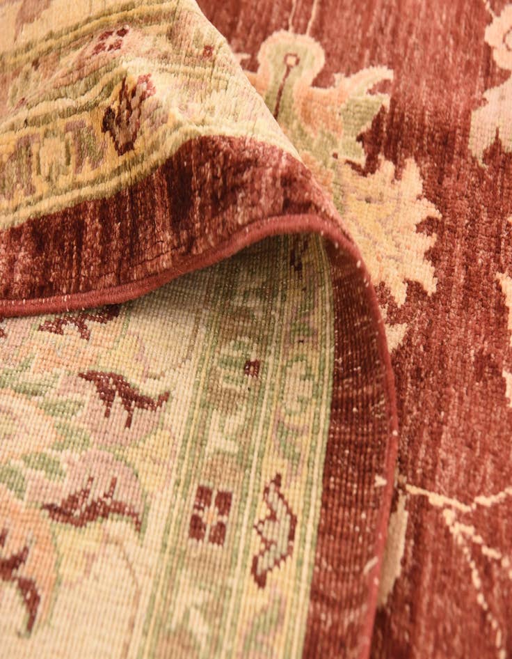 Detail image of 8' x 10' 11  Hand Knotted Peshawar Ziegler Rug