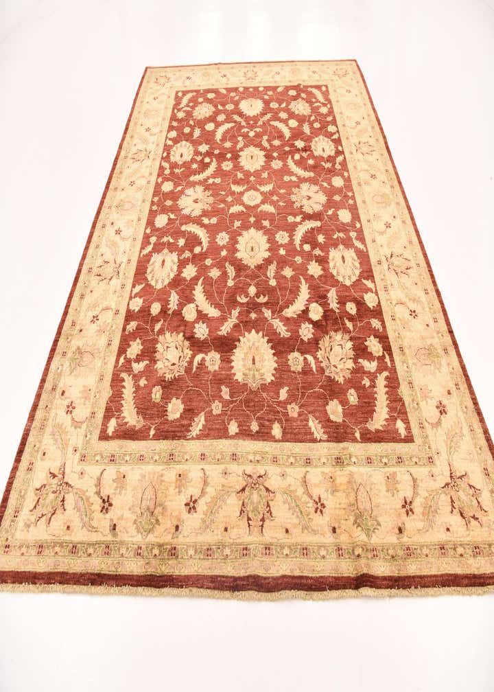 8' 1 x 10' 8 Hand Knotted Peshawar Ziegler Rug