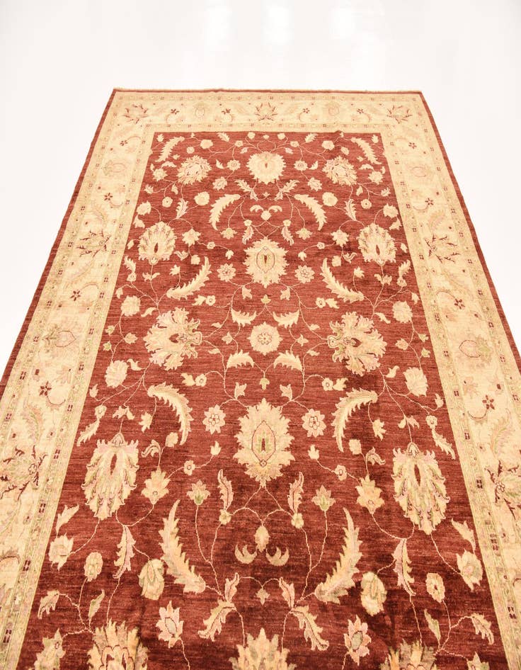 Detail image of 8' 1 x 10' 8 Hand Knotted Peshawar Ziegler Rug