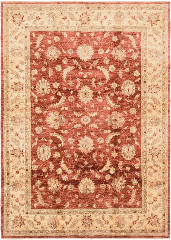 8' 1 x 10' 8 Hand Knotted Peshawar Ziegler Rug