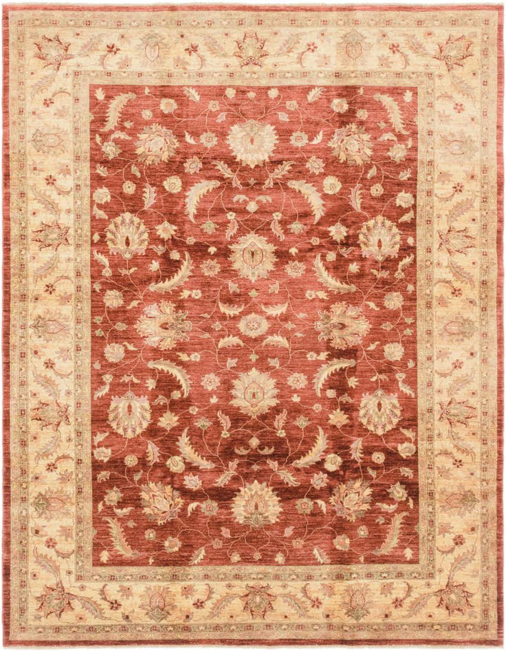 Detail image of 8' 1 x 10' 8 Hand Knotted Peshawar Ziegler Rug