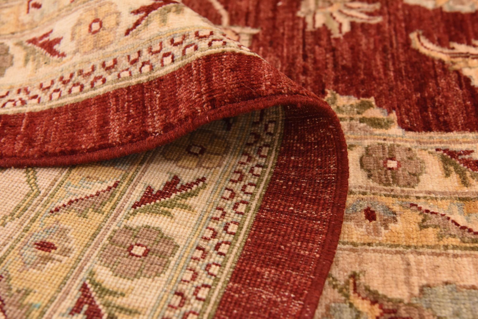 13' 1 x 17' 2 Hand Knotted Peshawar Ziegler Rug