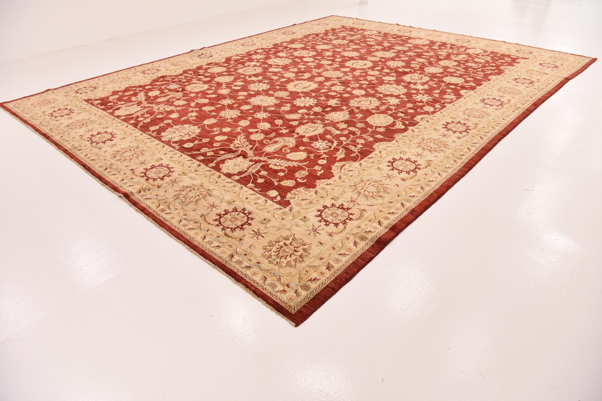 13' 1 x 17' 2 Hand Knotted Peshawar Ziegler Rug