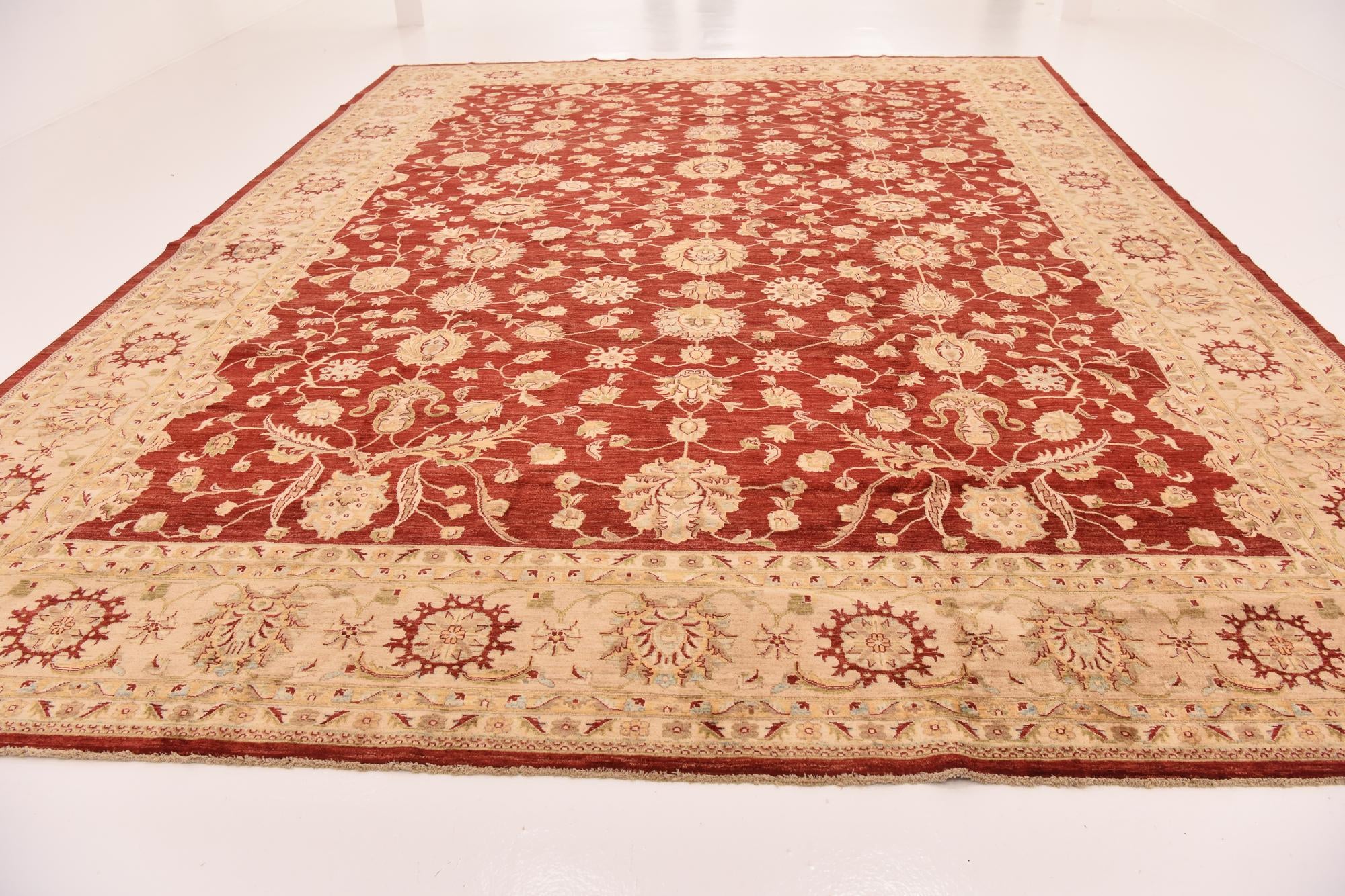 13' 1 x 17' 2 Hand Knotted Peshawar Ziegler Rug