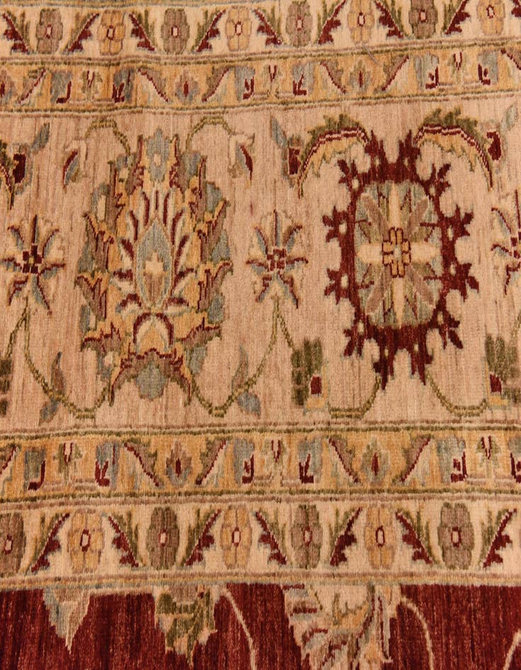 Detail image of 13' 1 x 17' 2  Hand Knotted Peshawar Ziegler Rug