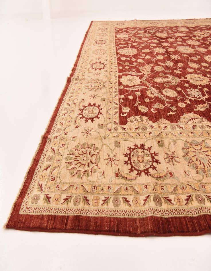 Detail image of 13' 1 x 17' 2  Hand Knotted Peshawar Ziegler Rug