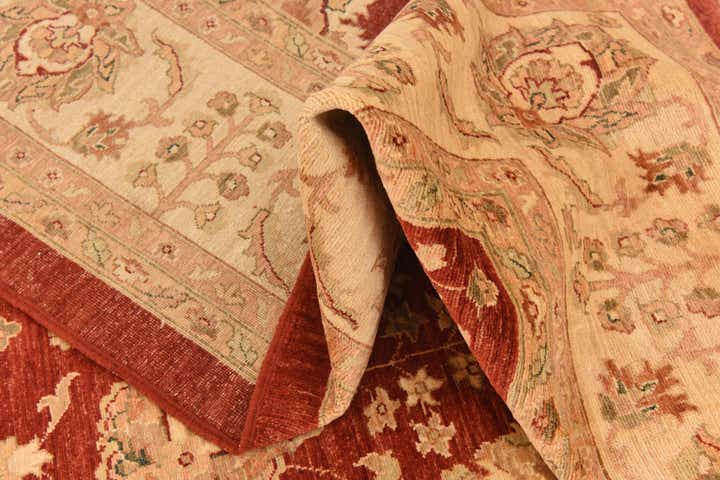 10' x 12' 10 Hand Knotted Peshawar Ziegler Rug